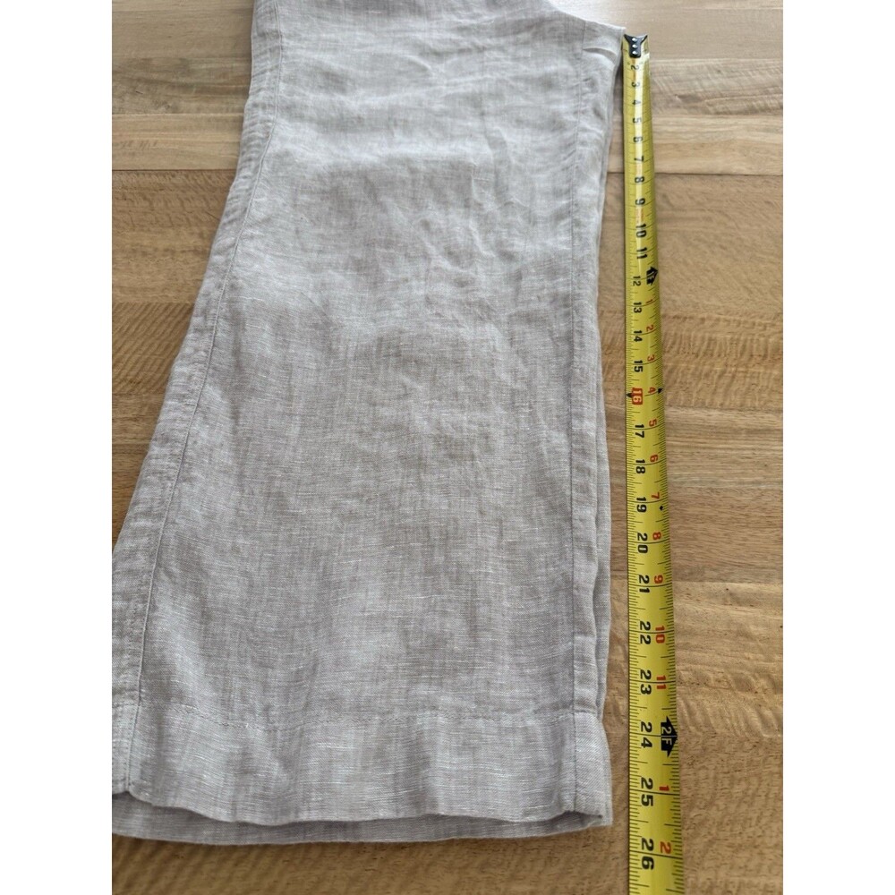 Quince 100% European Linen Pull-On Wide Leg Pant Women Sz M Flax Coastal EUC - Picture 8 of 11
